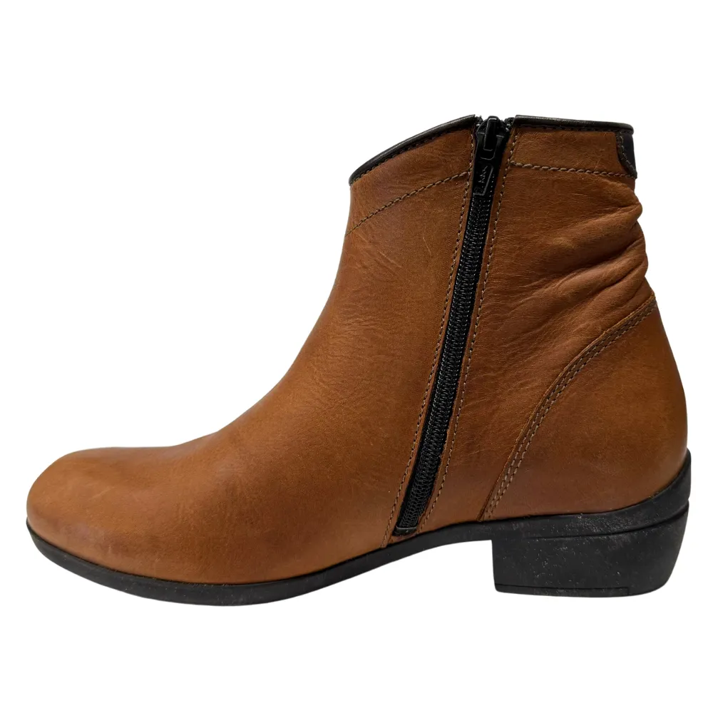 Wolky Winchester Cognac Leather Bootie (Women's)