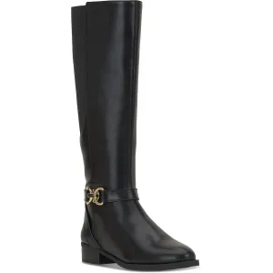 Womens Block Heel Man Made Knee-High Boots