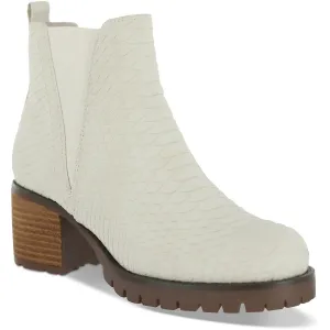 Womens Block Heel Manmade Ankle Boots