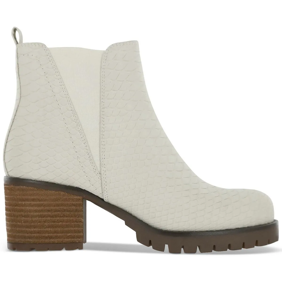 Womens Block Heel Manmade Ankle Boots