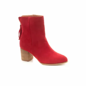 Women's Boujee Tassel Boots In Red