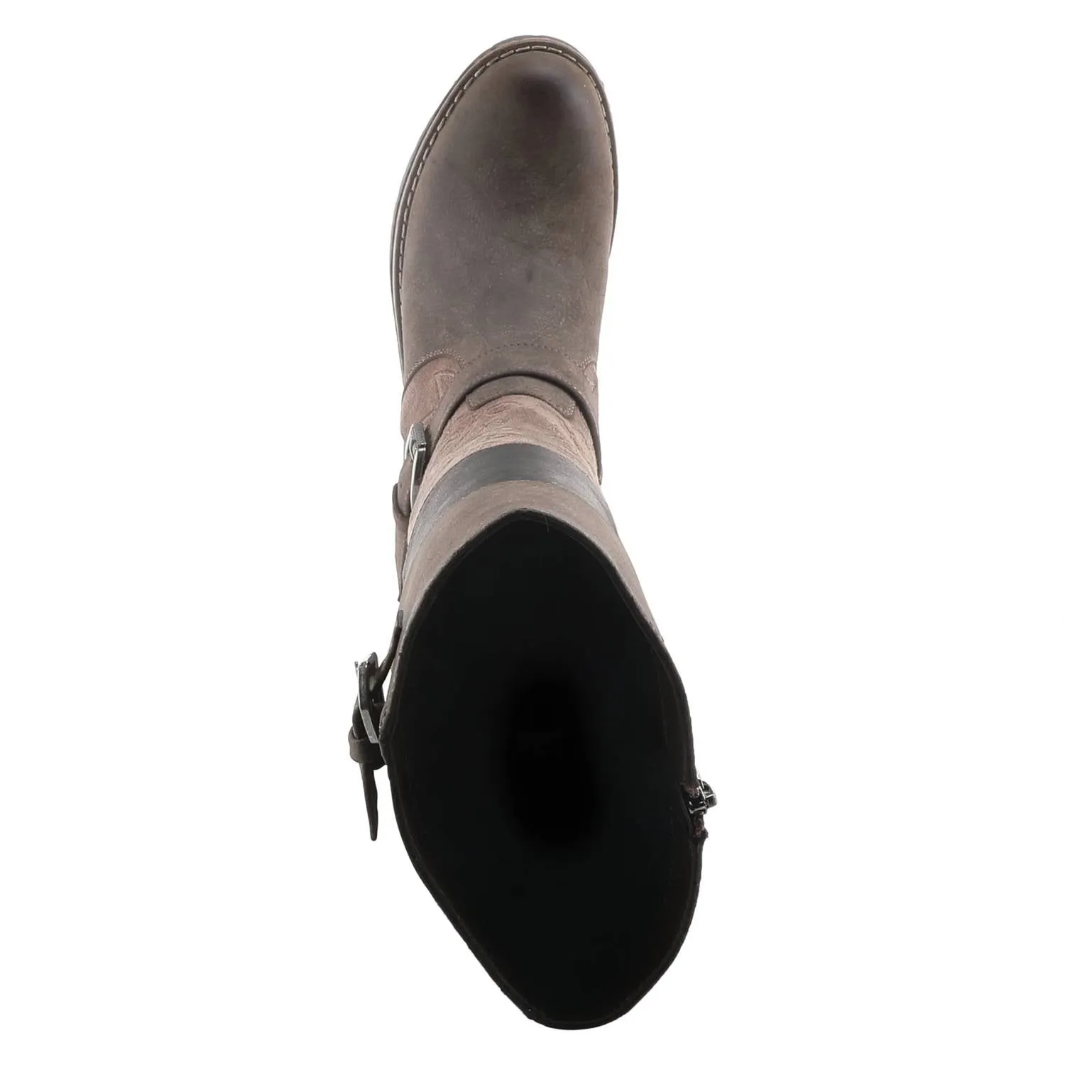 Women's Collage Tall Boots In Brown Multi