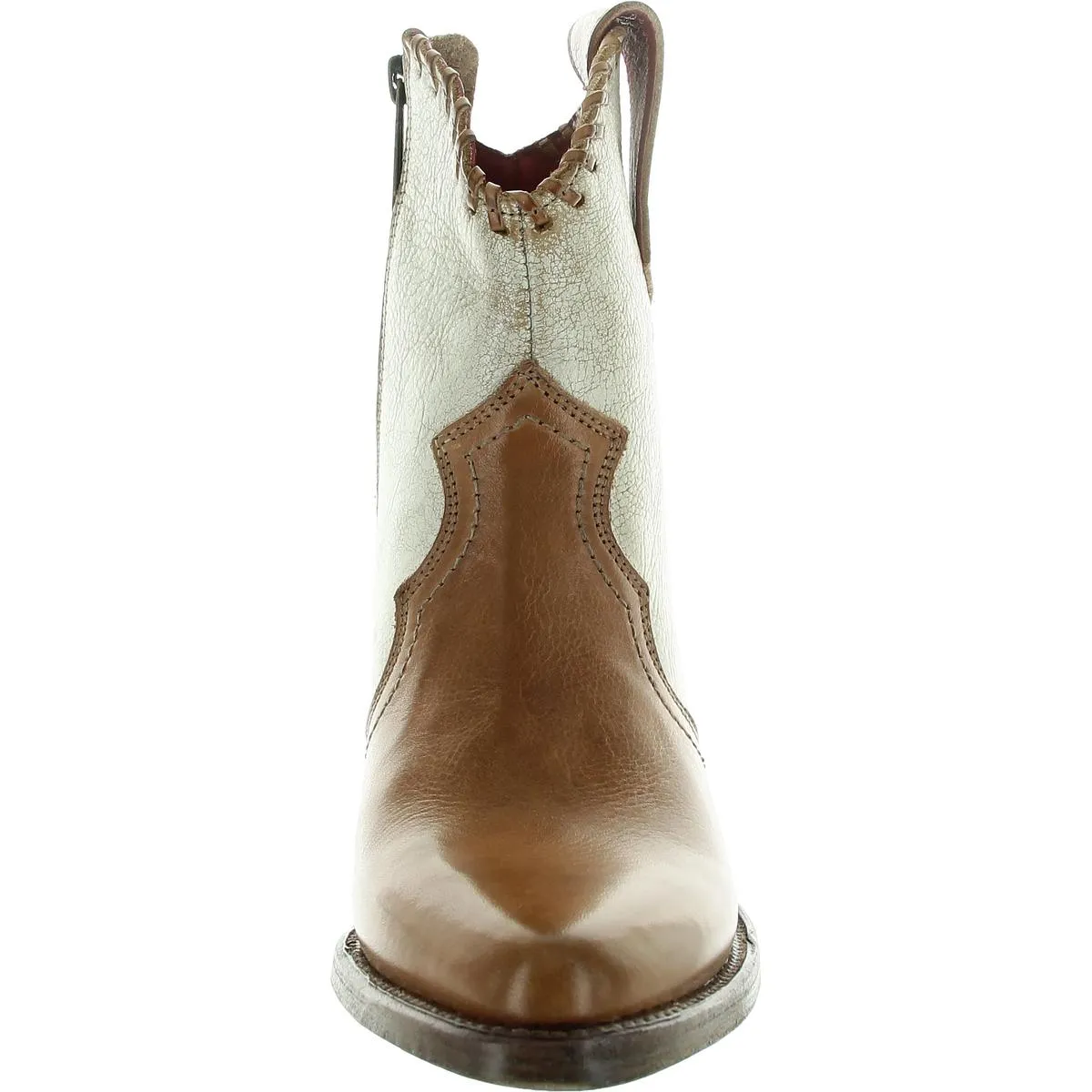 Womens Colorblock Leather Cowboy, Western Boots