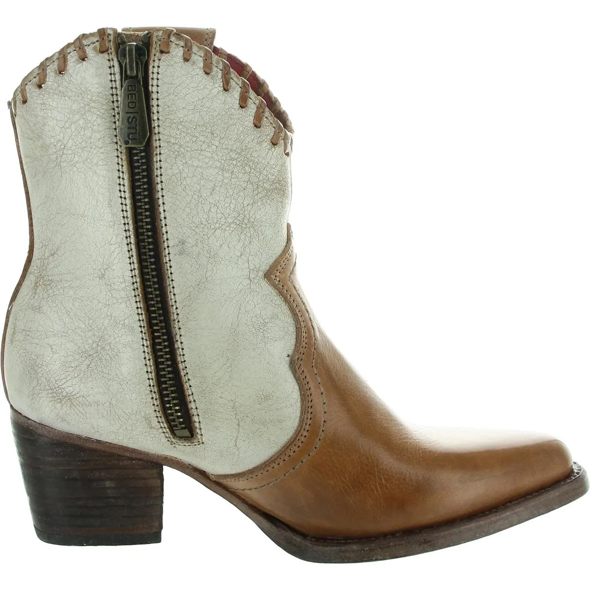 Womens Colorblock Leather Cowboy, Western Boots