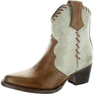 Womens Colorblock Leather Cowboy, Western Boots