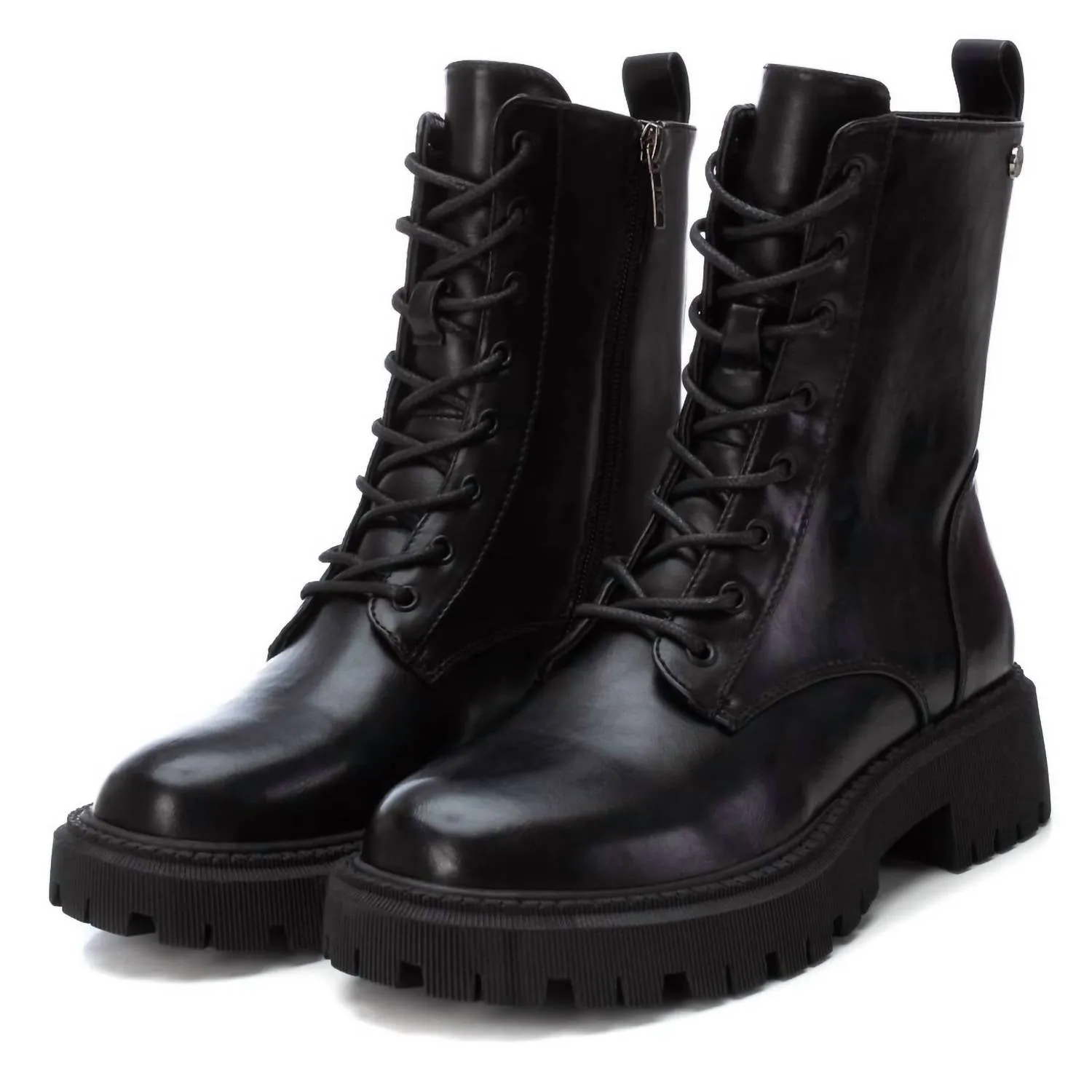 Women's Combat Booties In Black