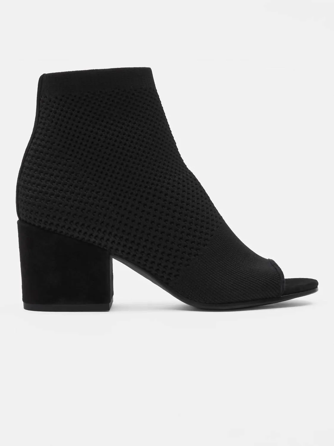 Women's Croft Stretch Open Toe Block Heels In Black Stretch
