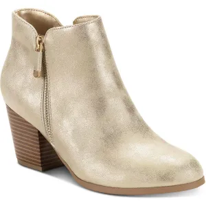 Womens Double Zipper Man Made Booties