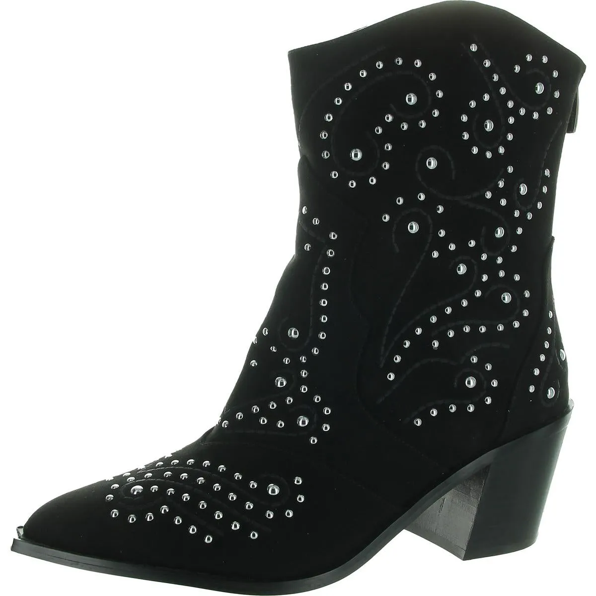 Womens Embellished Mid-Calf Boots