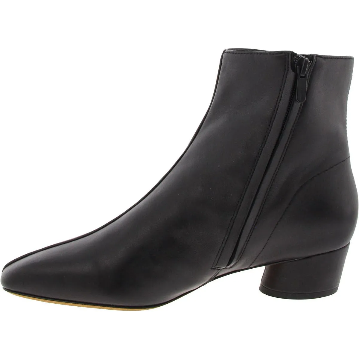 Womens Embossed Leather Ankle Boots