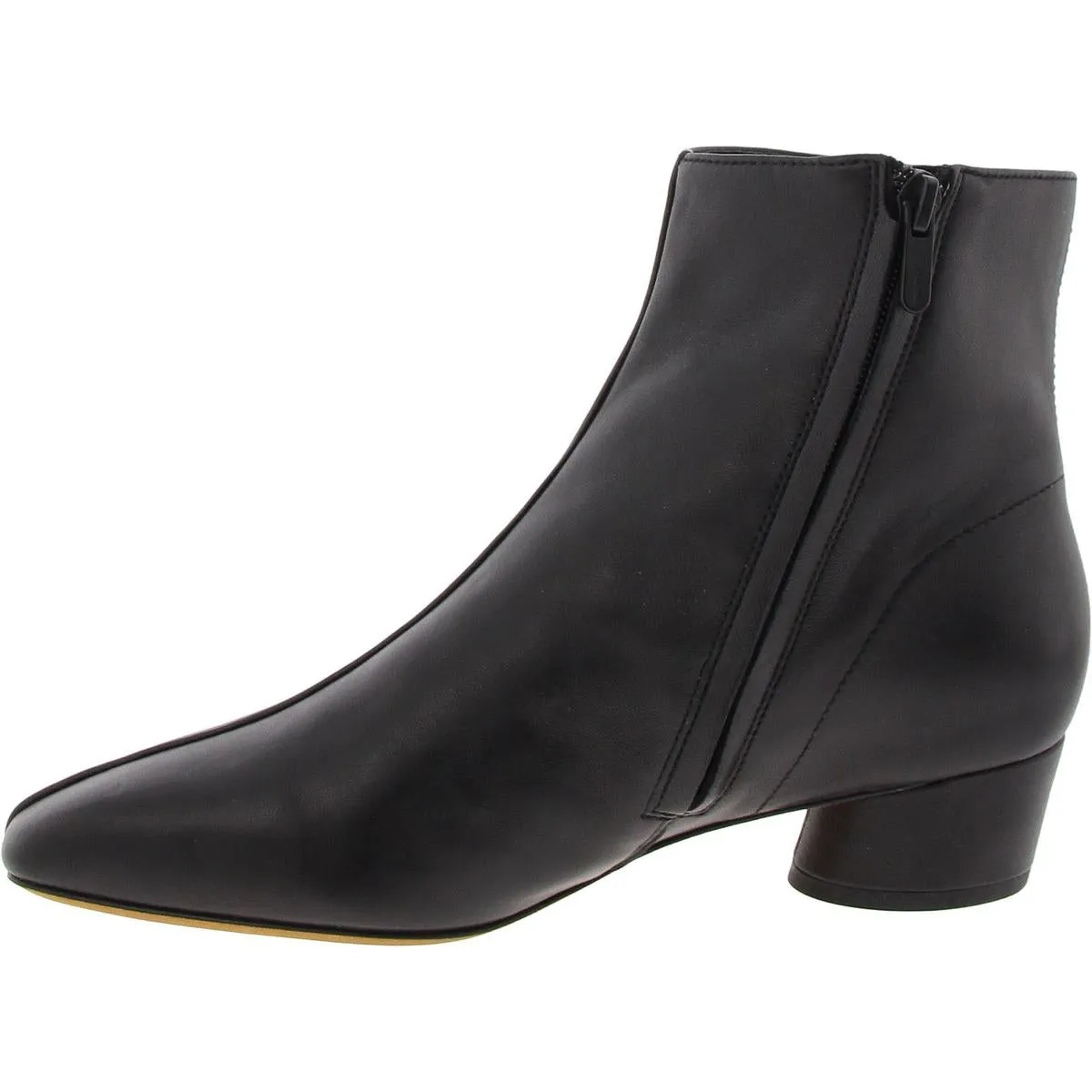 Womens Embossed Leather Ankle Boots