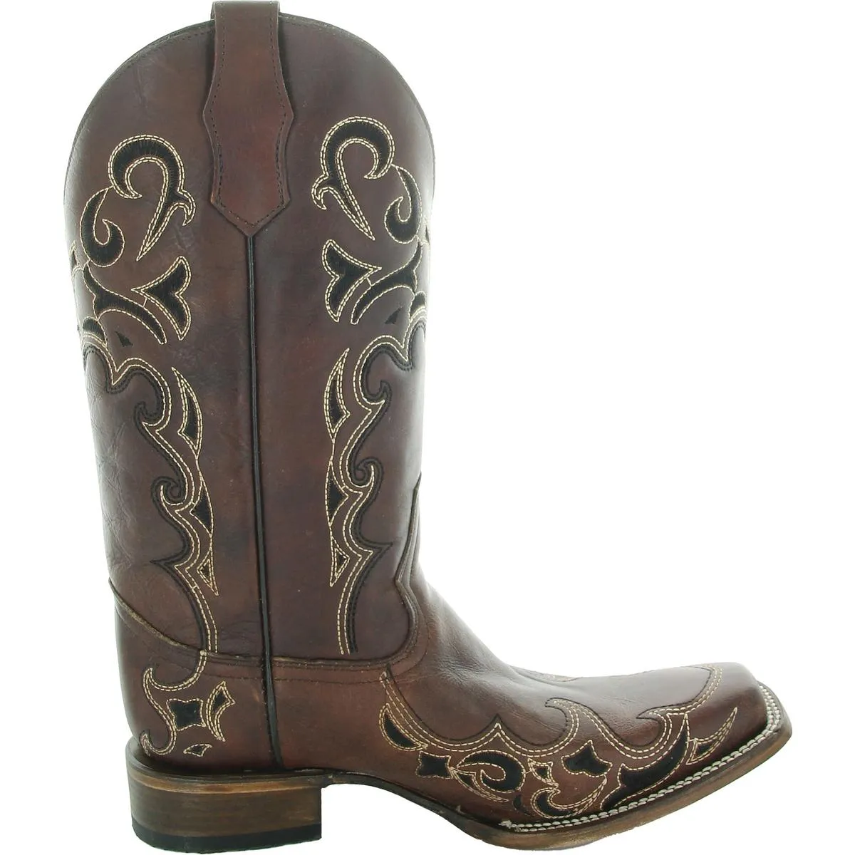 Womens Embroidered Leather Cowboy, Western Boots