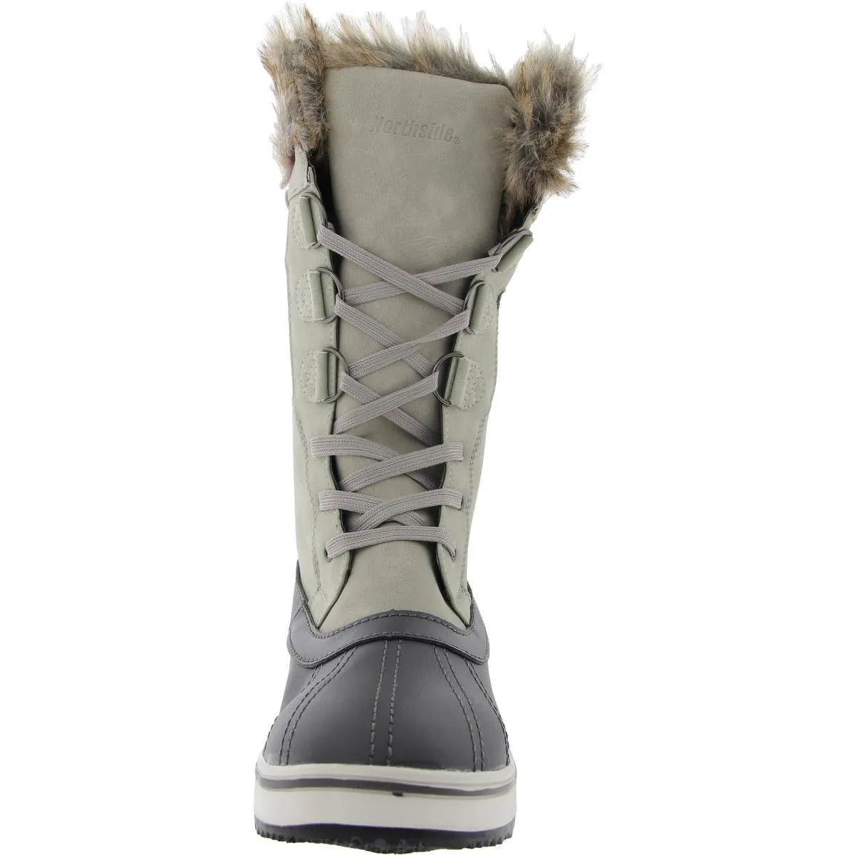 Womens Faux Fur Lined Faux Leather Winter & Snow Boots