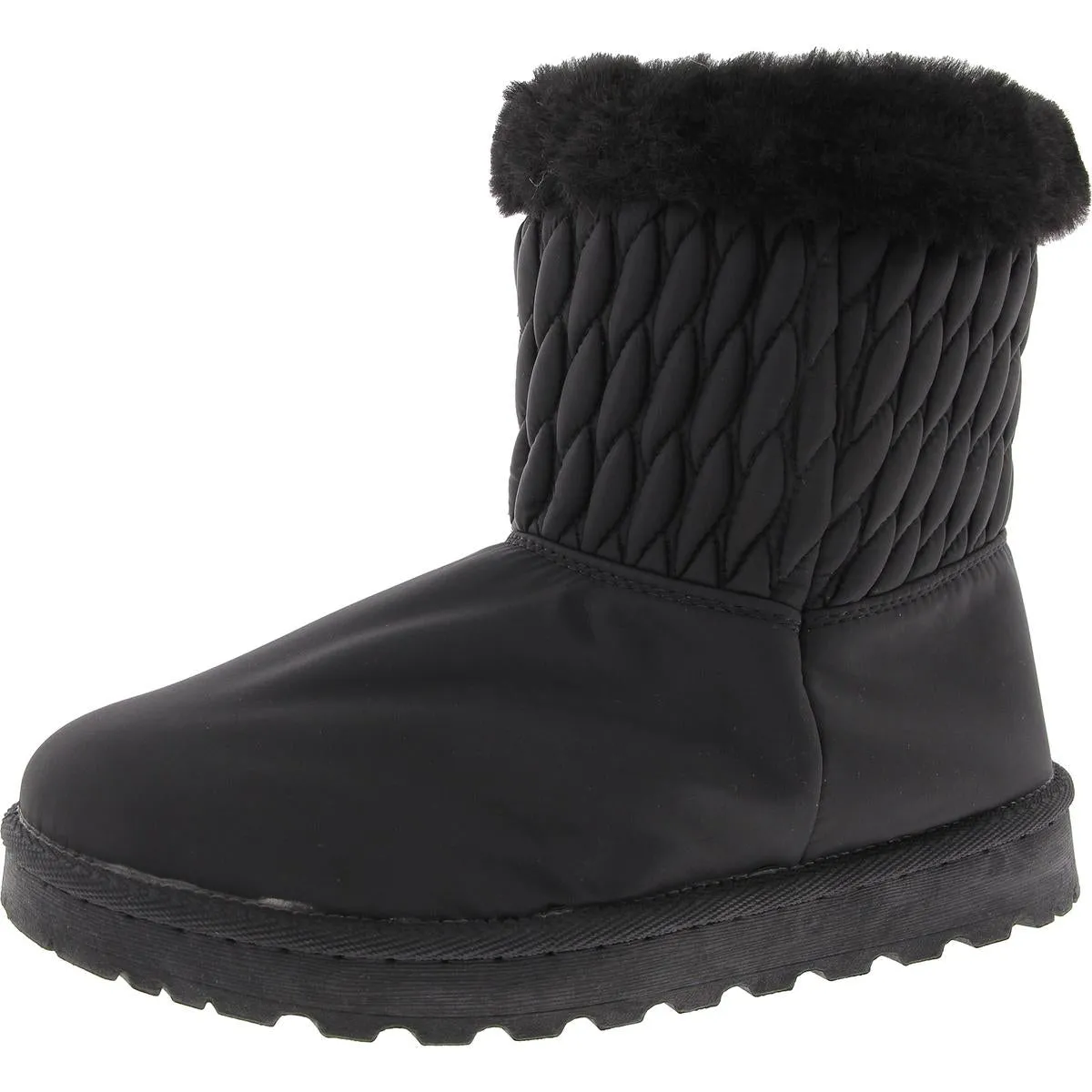 Womens Faux Fur Lined Manmade Shearling Boots