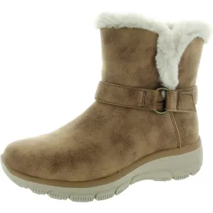 Womens Faux Fur Lined Mid-Calf Boots