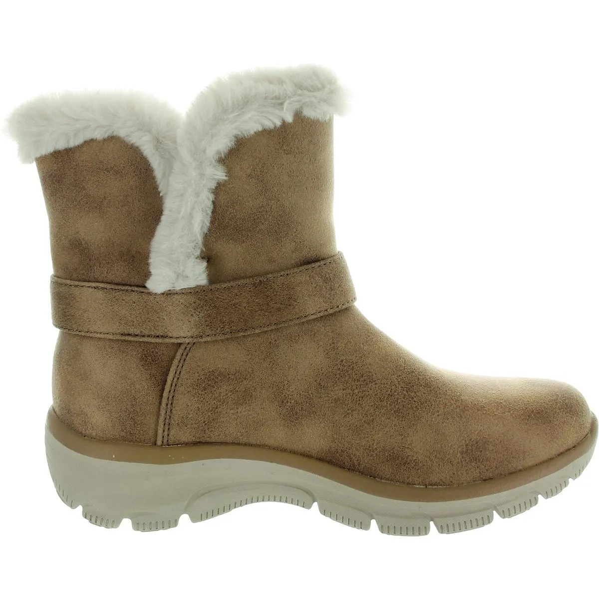 Womens Faux Fur Lined Mid-Calf Boots