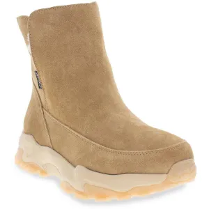 Womens Faux Fur Lined Suede Sport Boots