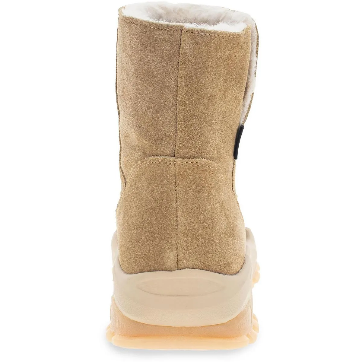 Womens Faux Fur Lined Suede Sport Boots
