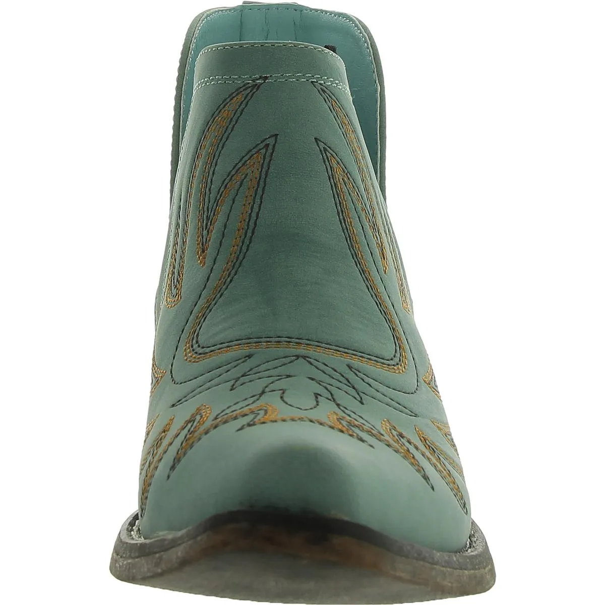 Womens Faux Leather Embroidered Cowboy, Western Boots