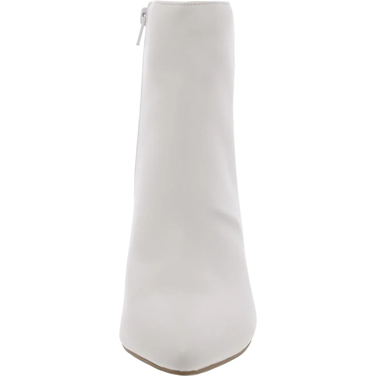 Womens Faux Leather Pointed Toe Booties