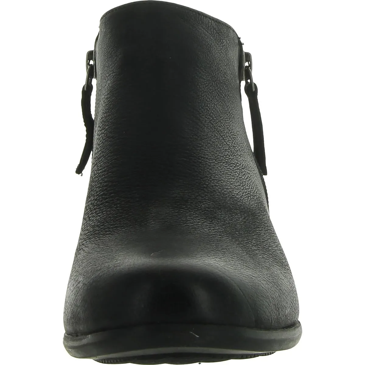 Womens Faux Leather Round toe Ankle Boots