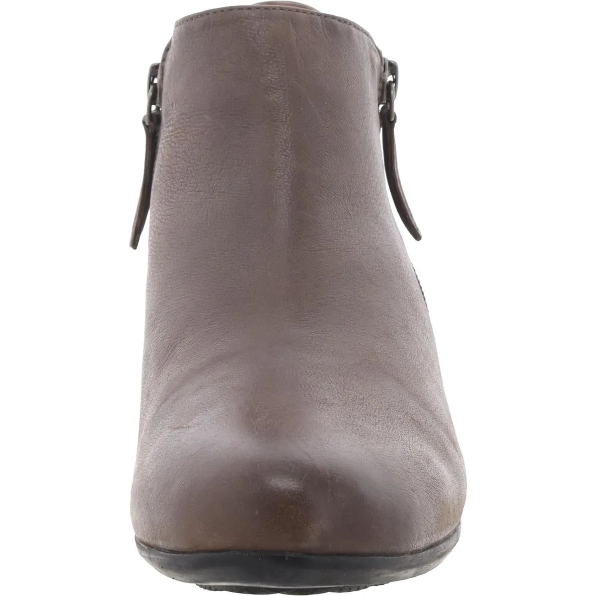 Womens Faux Leather Round toe Ankle Boots