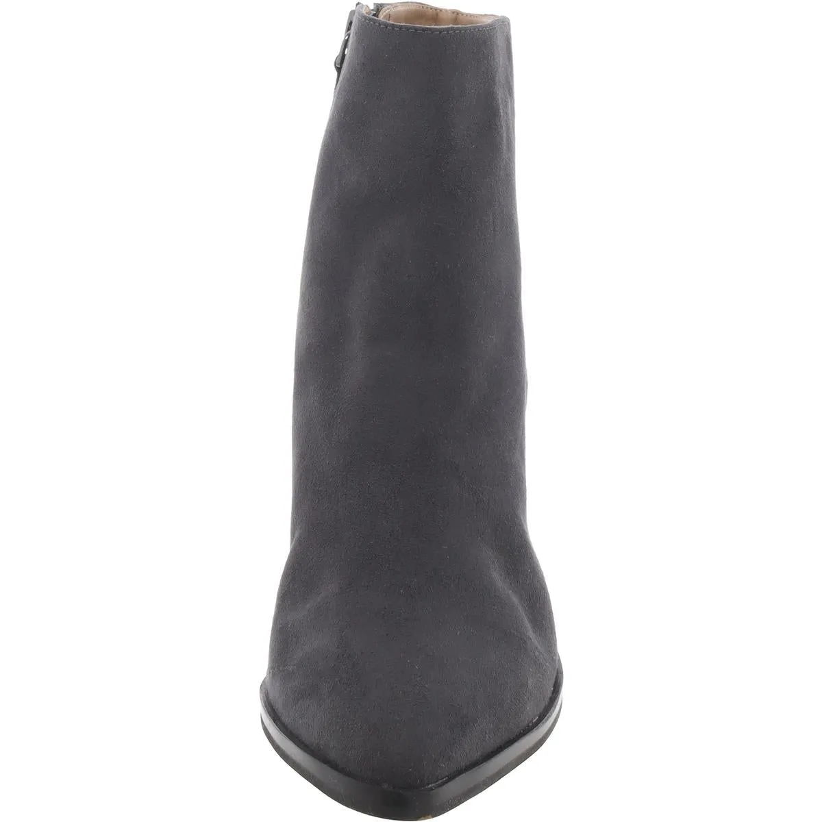 Womens Faux Suede Pointed Toe Ankle Boots