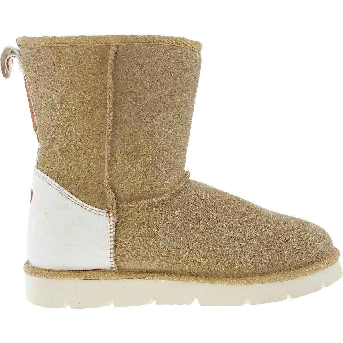 Womens Fleece Lined Leather Winter & Snow Boots