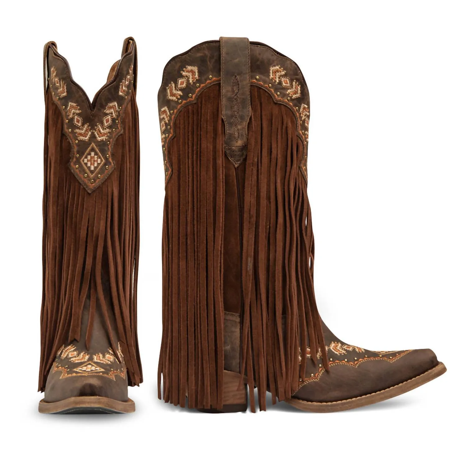 Women's Franny Leather Cowgirl Boots In Honey