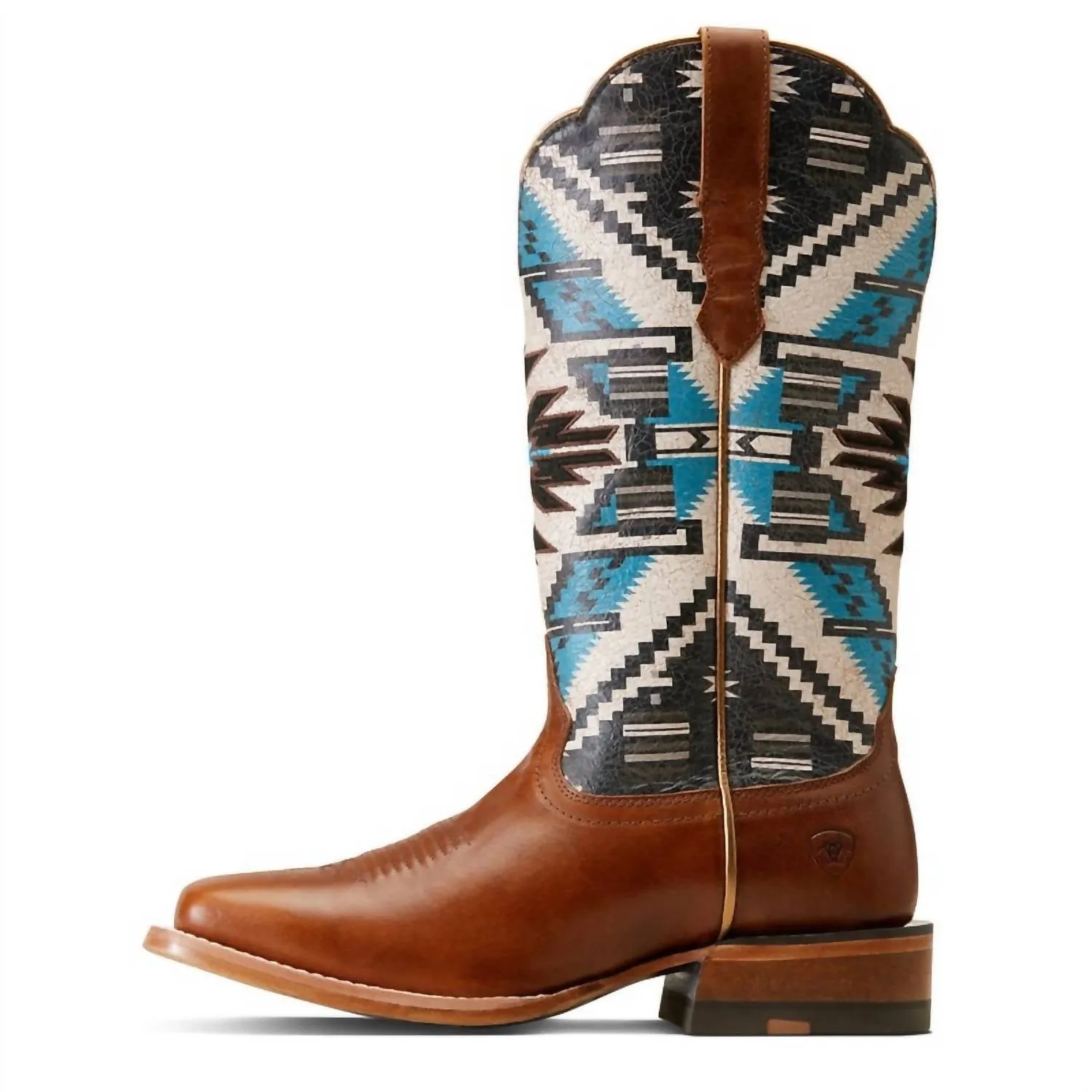 Women's Frontier Chimayo Western Boot In Chocolate/multi