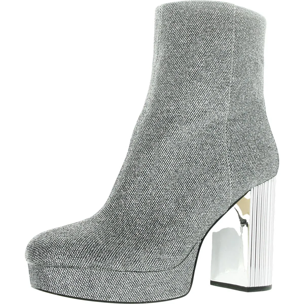 Womens Glitter Manmade Ankle Boots