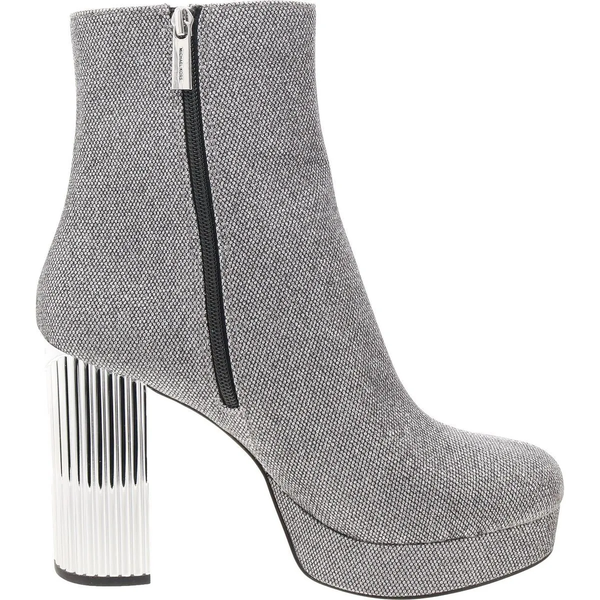 Womens Glitter Manmade Ankle Boots