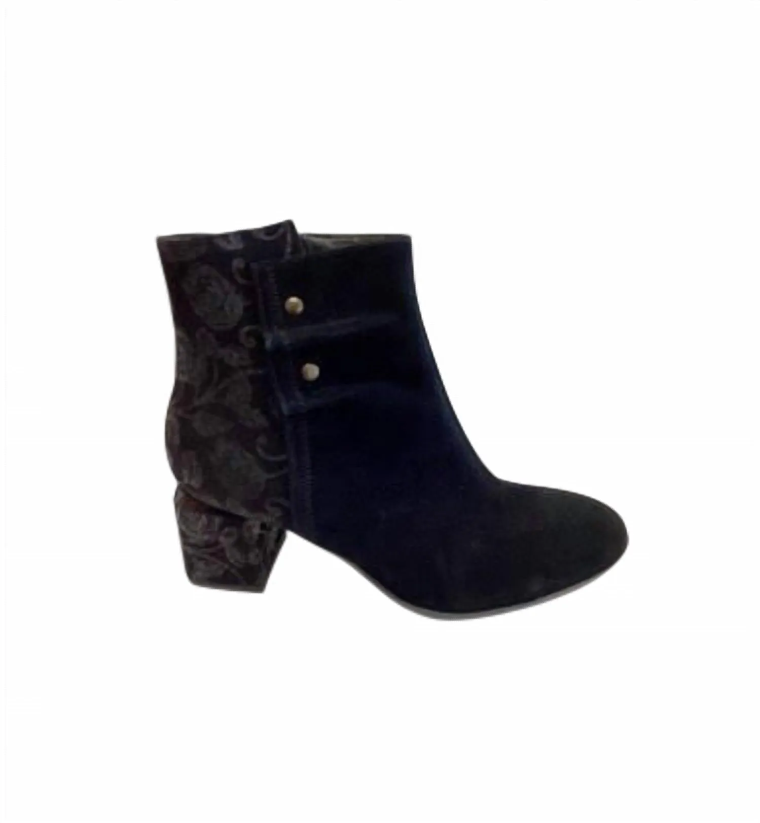 Women's Harper Boots In Black Suede/pattern