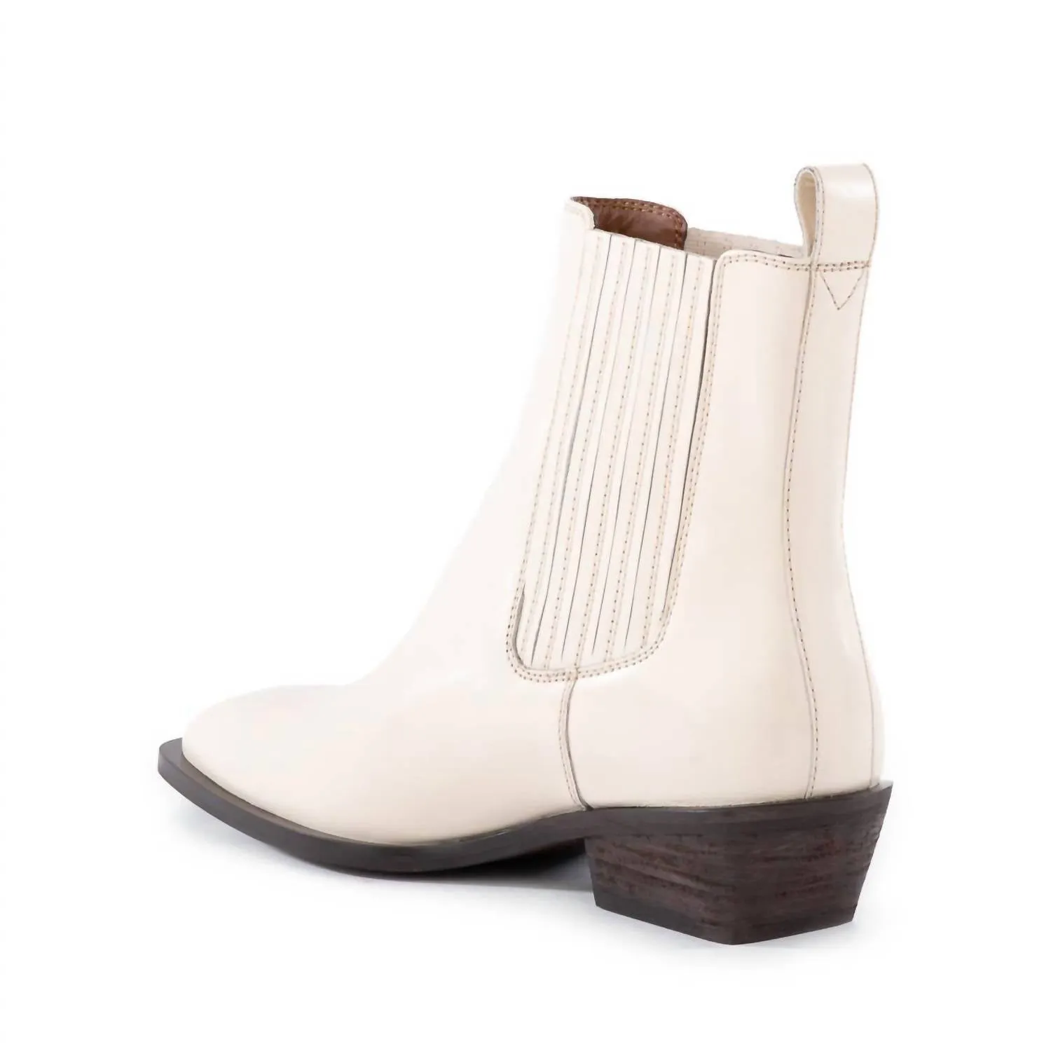 Women's Hold Me Down Boot In Ivory Leather