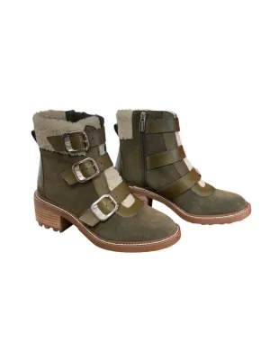 Women's Klerica Leather Boots In Olive