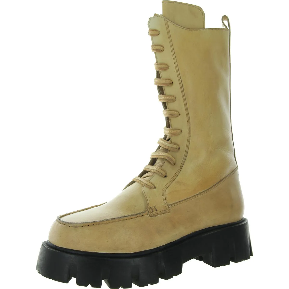 Womens Lace-Up Knee-High Boots