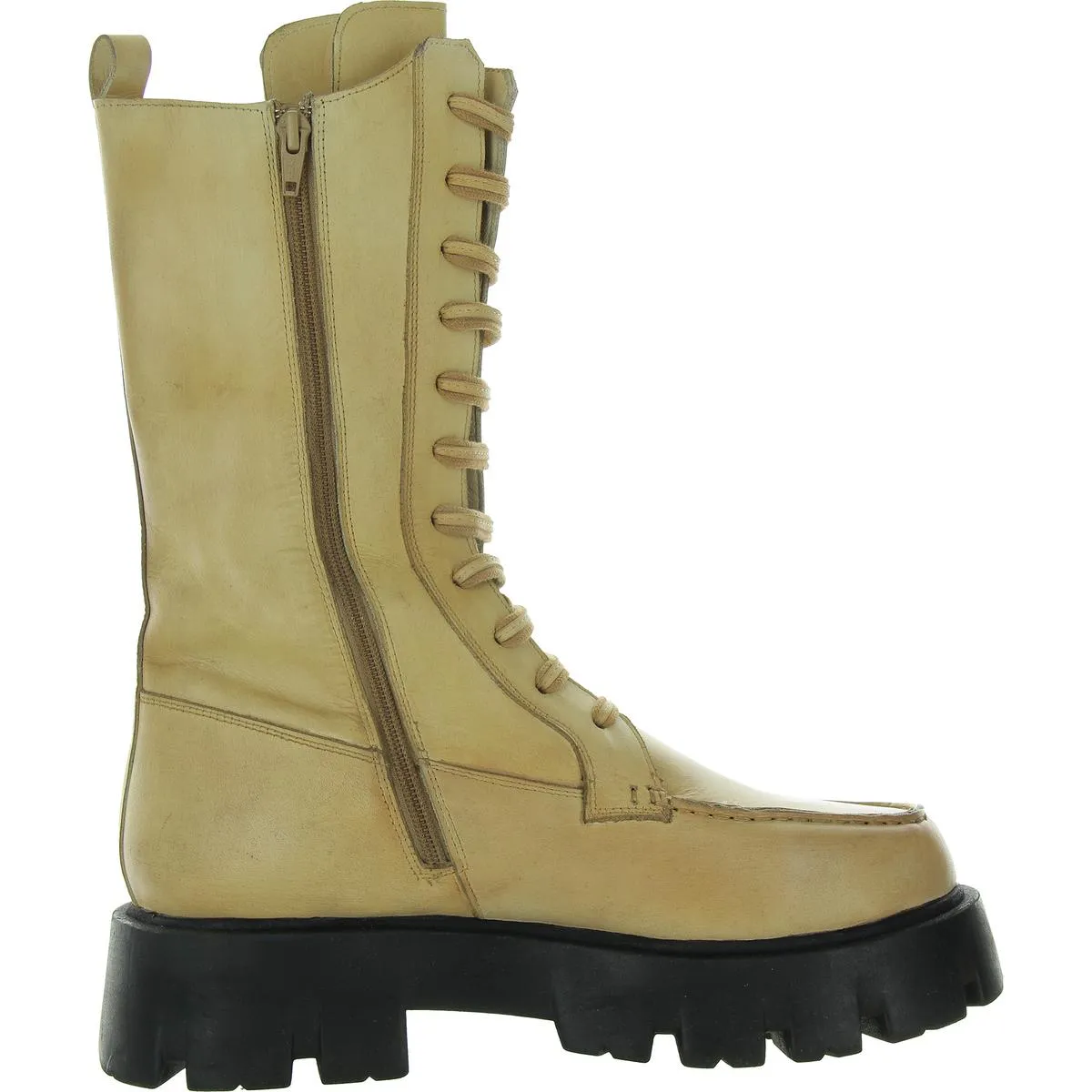 Womens Lace-Up Knee-High Boots