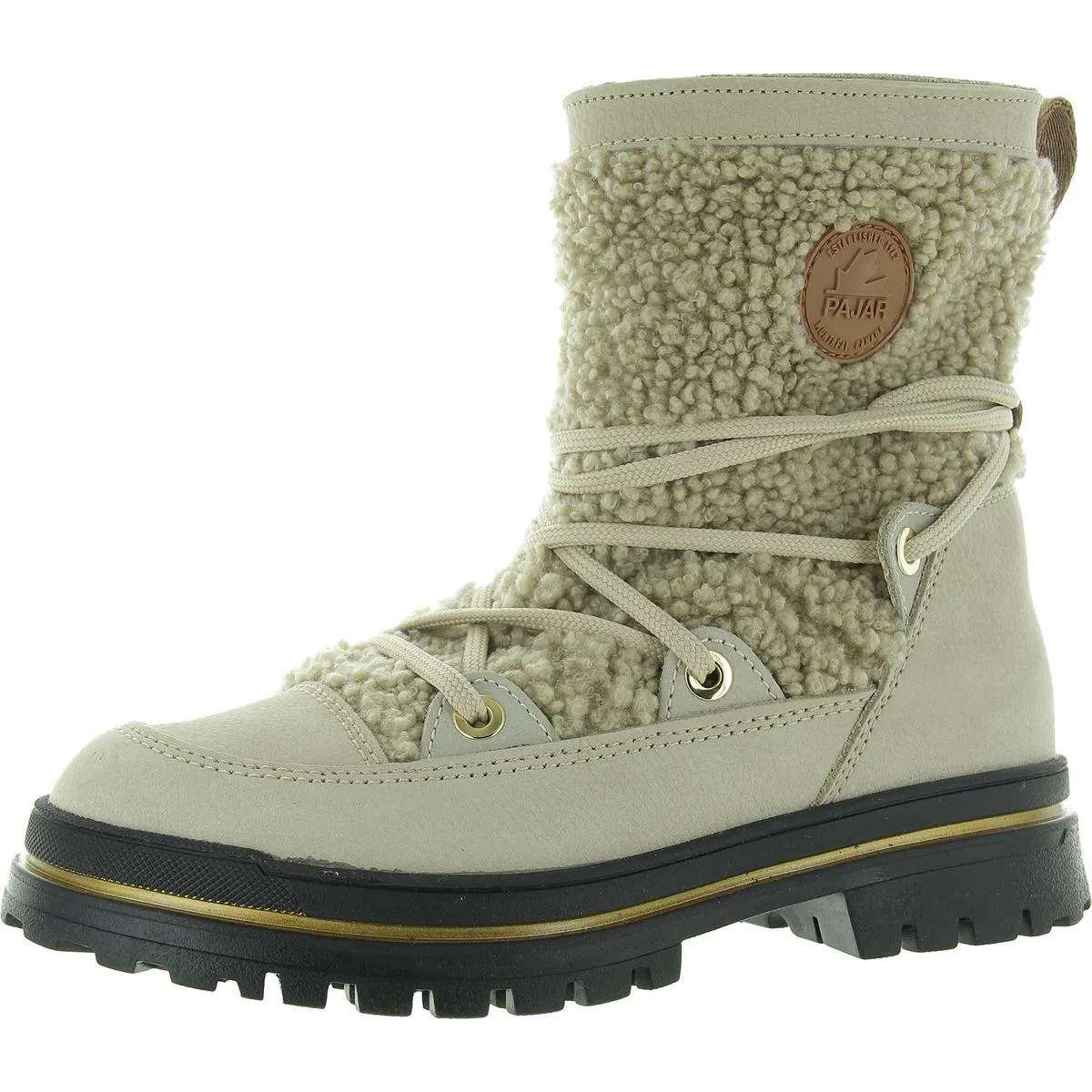 Womens Lace-Up Synthetic Winter & Snow Boots