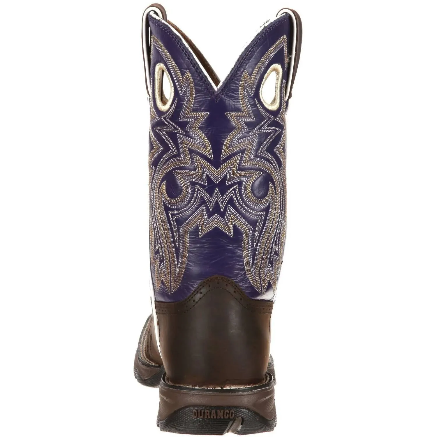 Women's Lady Rebel Twilight N' Lace Western Boot In Brown/blue