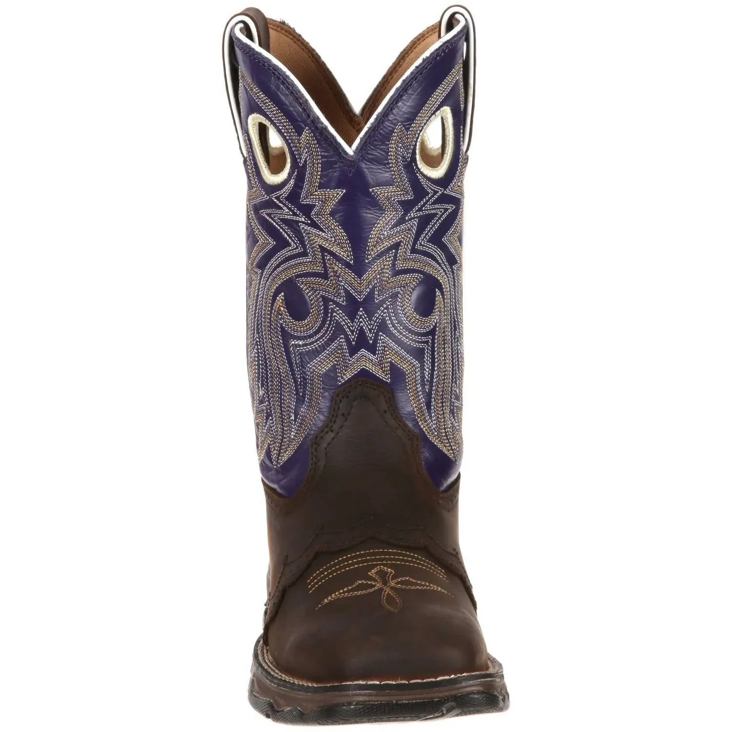 Women's Lady Rebel Twilight N' Lace Western Boot In Brown/blue