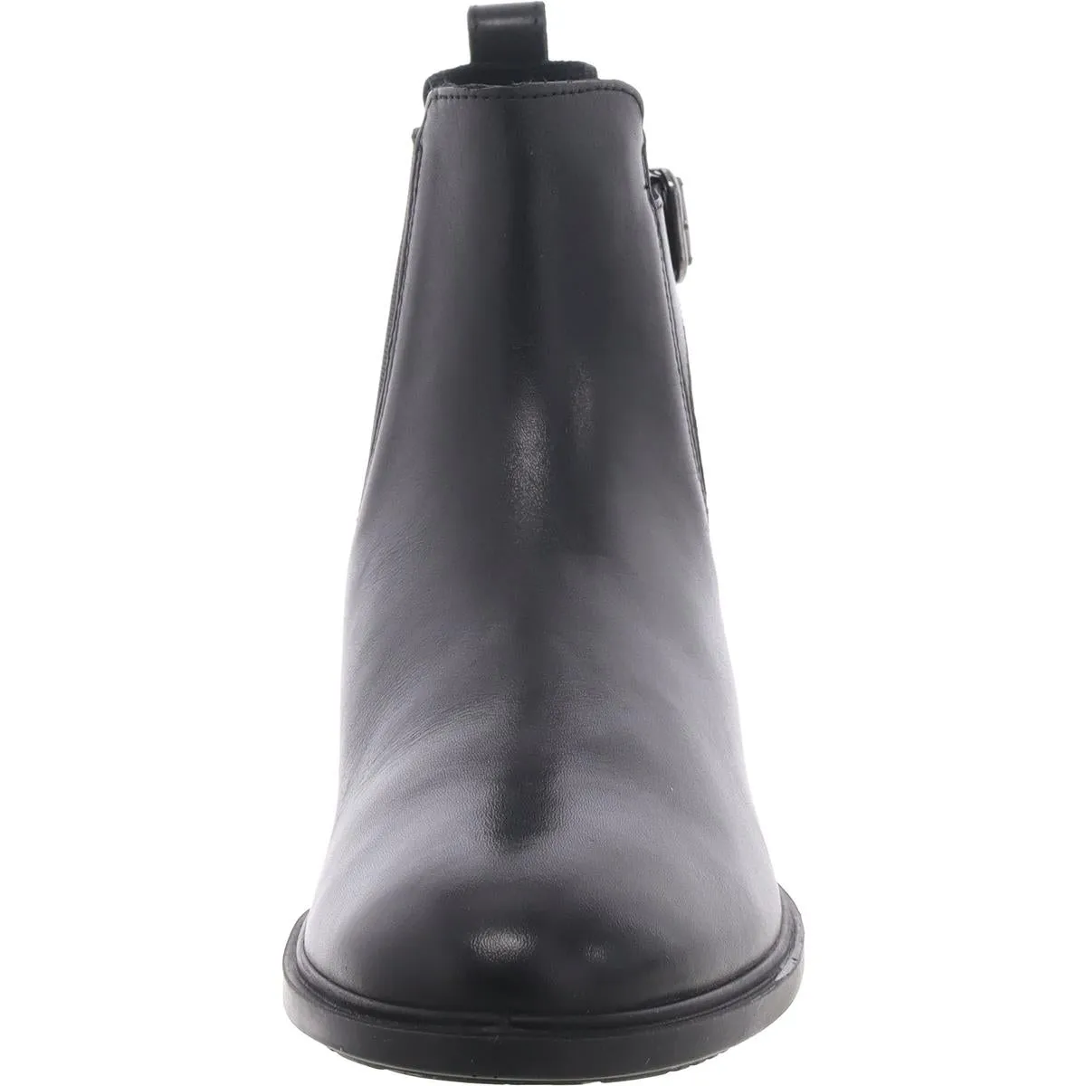 Womens Leather Pull On Ankle Boots