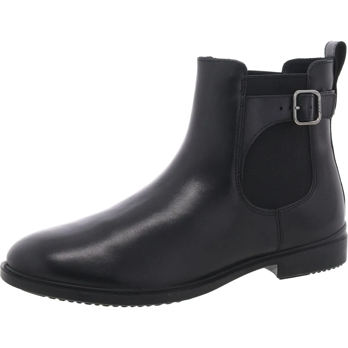 Womens Leather Pull On Ankle Boots