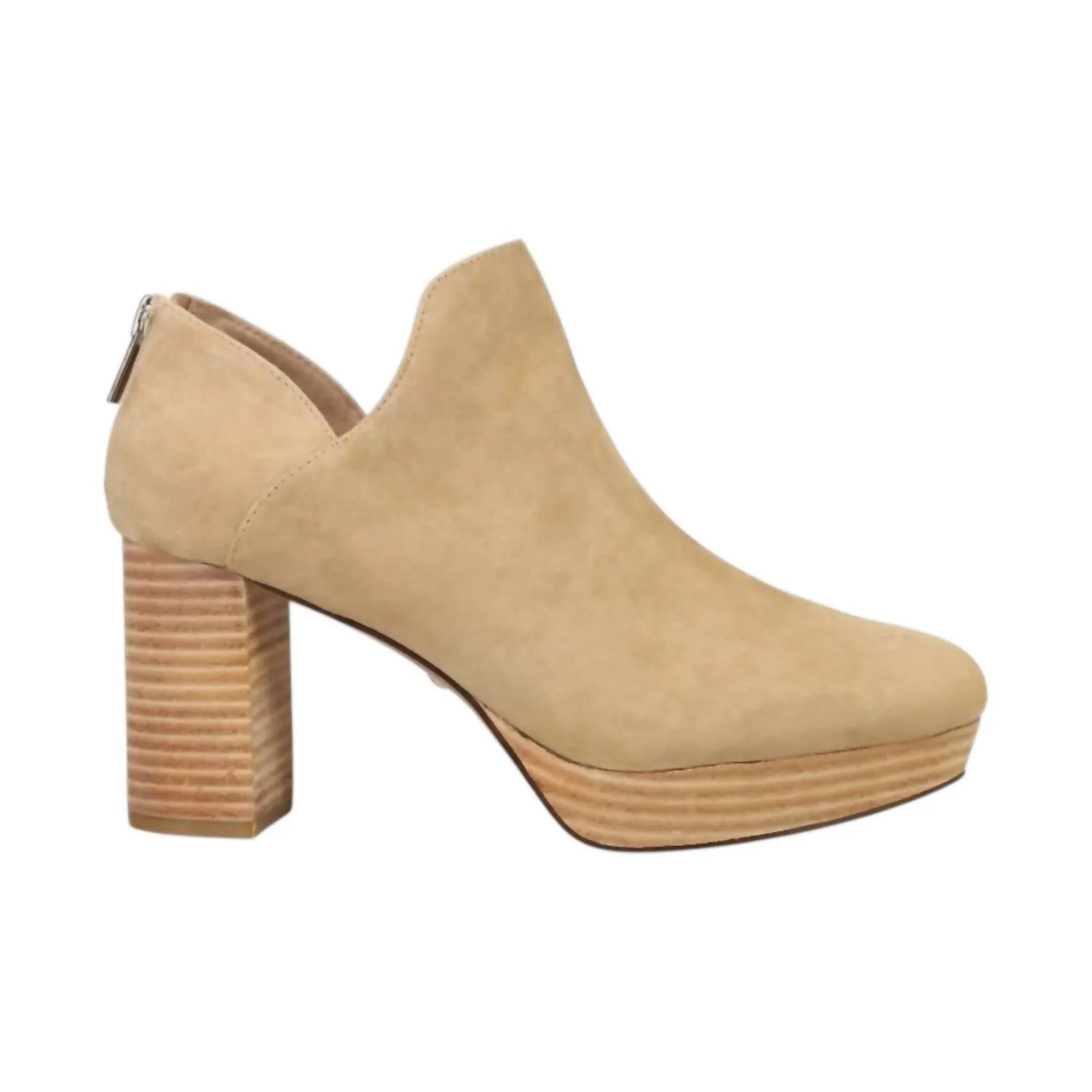 Women's Lesia Boot In Latte Kid Suede