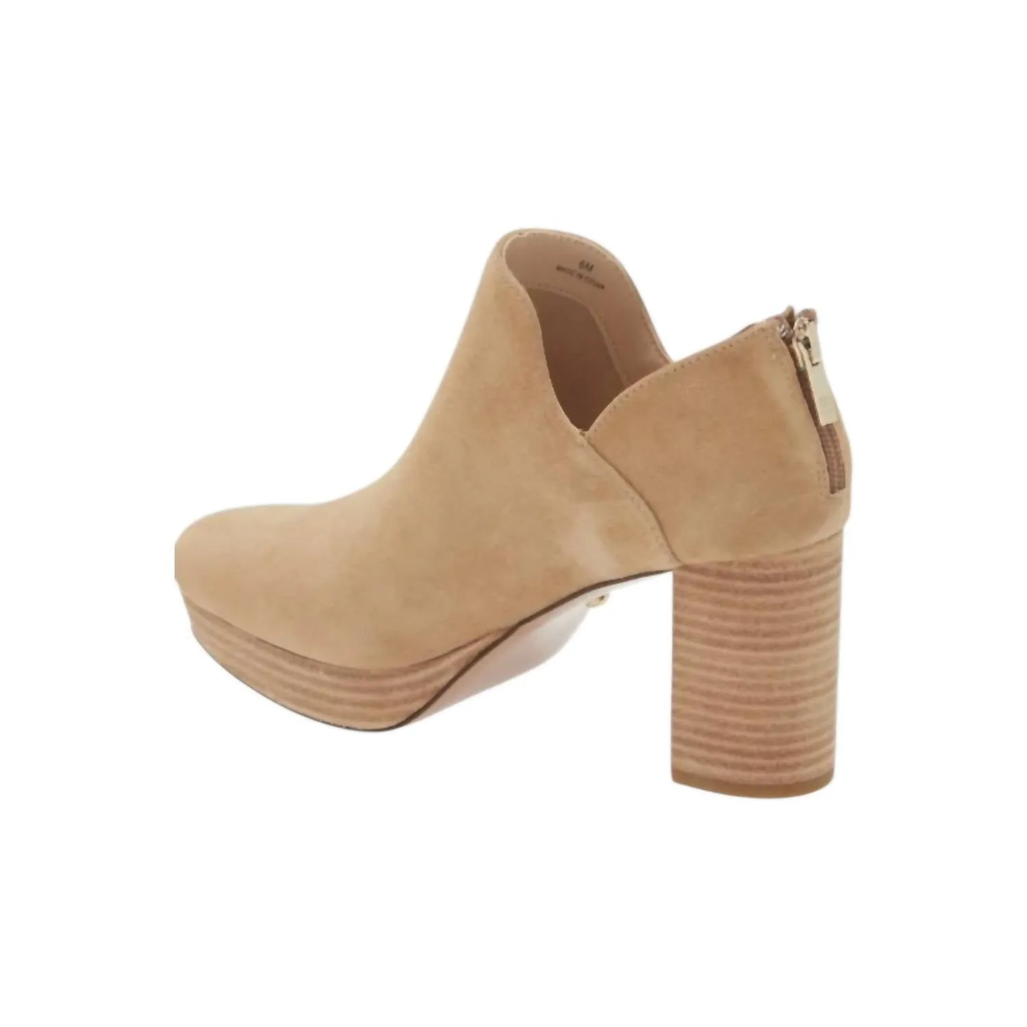 Women's Lesia Boot In Latte Kid Suede