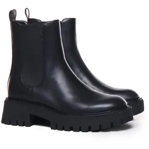 Womens Logo Manmade Ankle Boots