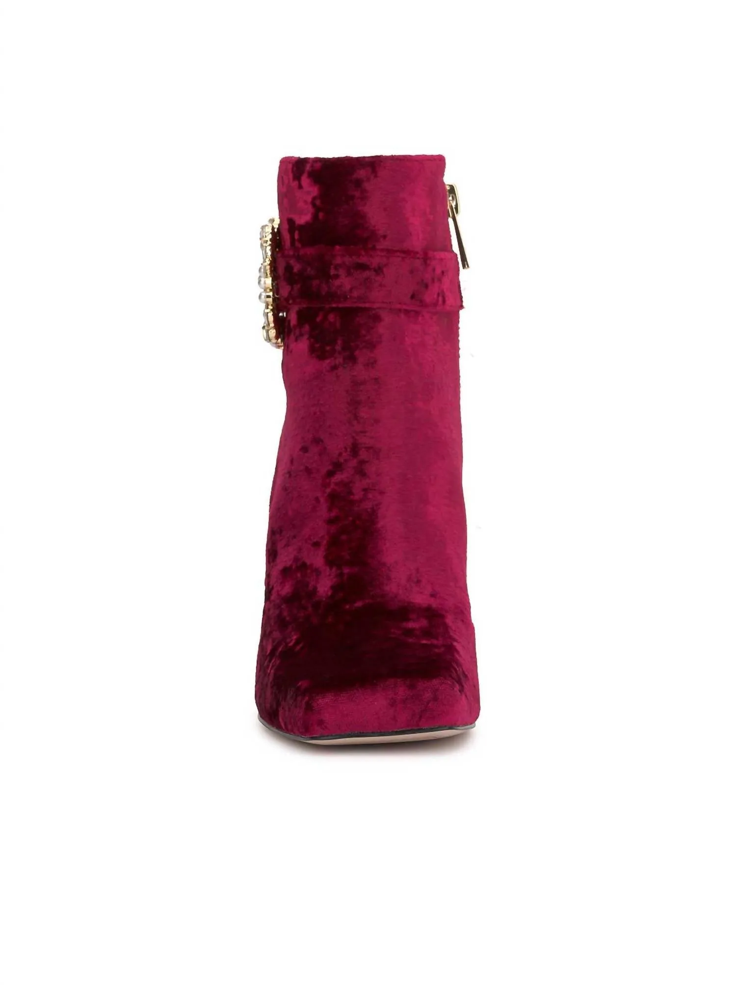 Women's Luminna Block Heeled Bootie In Oxblood