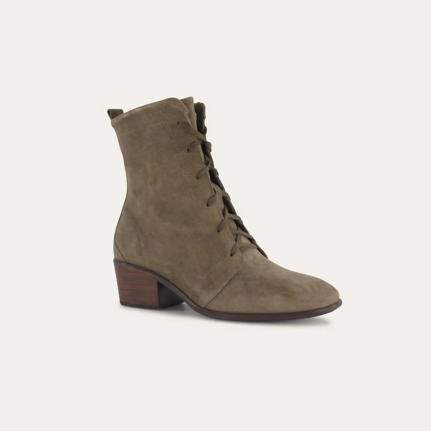 Women's Majesty Lace-Up Boot In Olive Oily