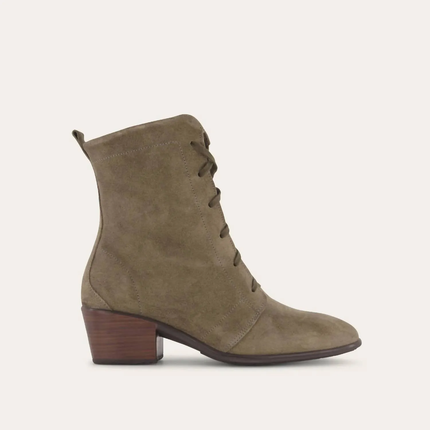 Women's Majesty Lace-Up Boot In Olive Oily