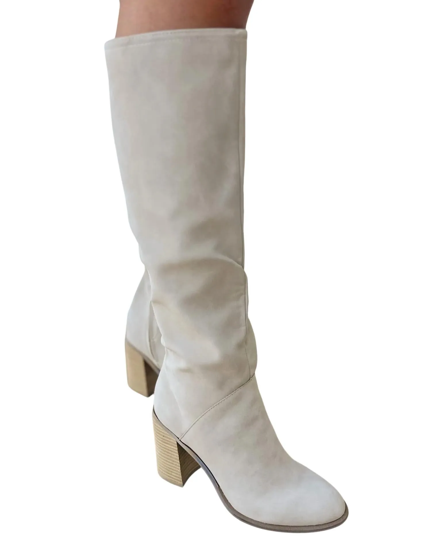 Women's Out And About Knee High Boots In Beige