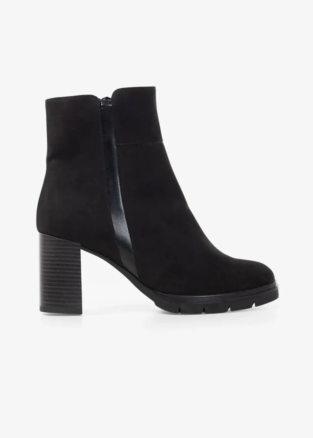 Women's Raila Heeled Boot In Black Suede